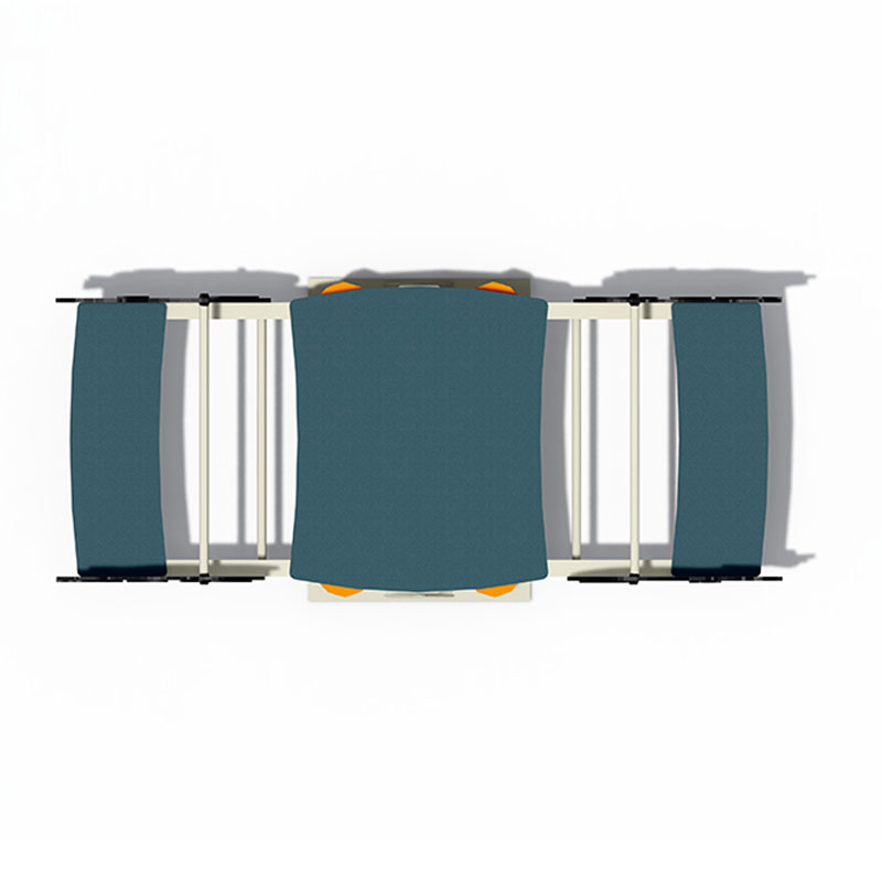 बच्चों के सुरक्षित खेल के लिए आउटडोर लकड़ी और स्प्रिंग सीसॉ