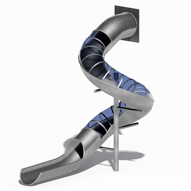 आउटडोर सर्पिल स्टेनलेस स्टील स्लाइड