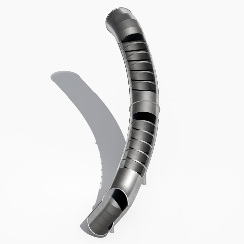 स्टेनलेस स्टील घुमावदार स्लाइड