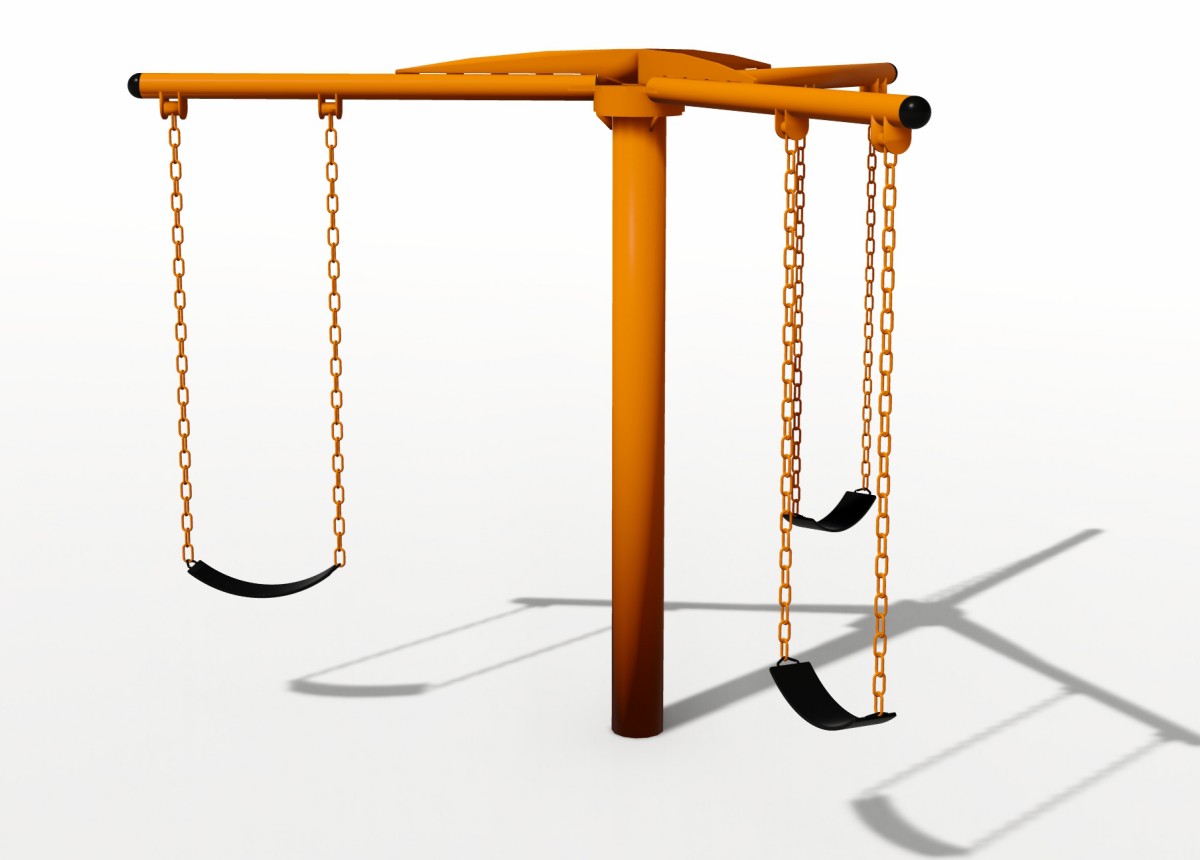 वाणिज्यिक खेल का मैदान स्विंग सेट (3)