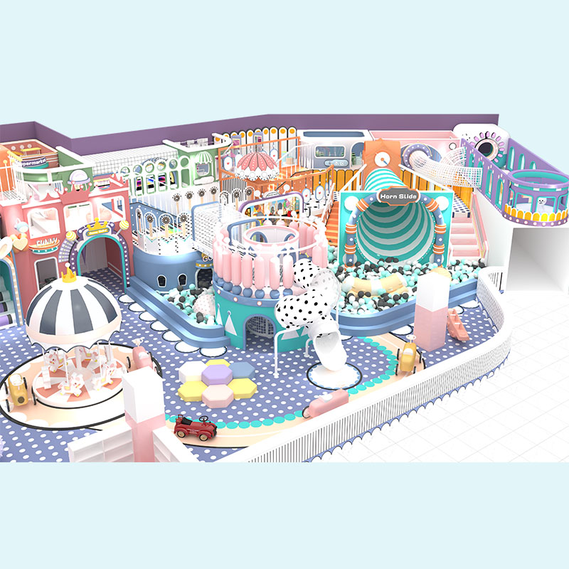 चीन से किंडरगार्टन पेस्टल सॉफ्ट प्ले स्ट्रक्चर