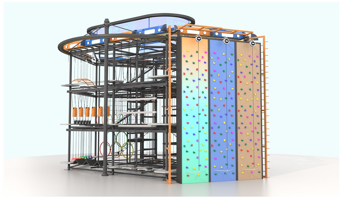 5.टीम बिल्डिंग इंडोर हाई रोप्स कोर्स (3)
