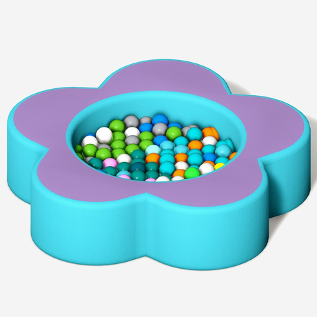 पंखुड़ी के आकार का EN71 प्रमाणित इनडोर सॉफ्ट प्ले पिट