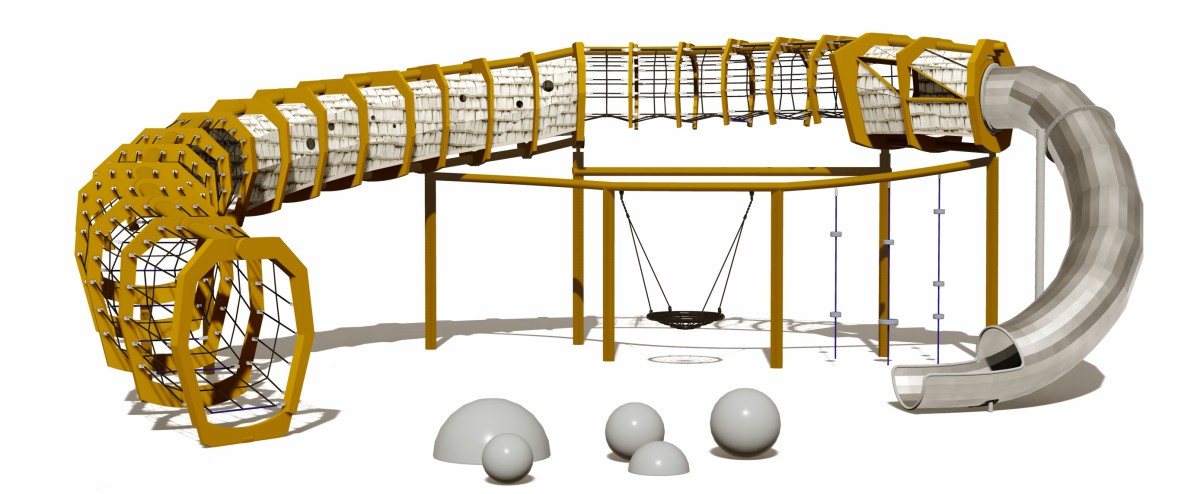 ड्रैगन बोन आउटडोर क्लाइंब और स्लाइड सेट-2