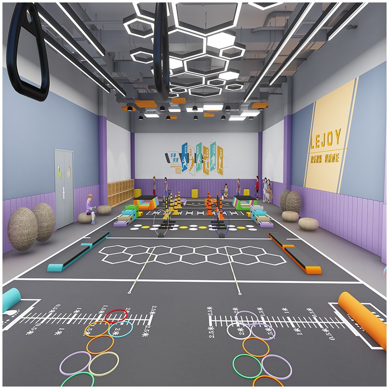 इनडोर खेल के मैदानों के लिए विशेष बाधा कोर्स प्रशिक्षण उपकरण