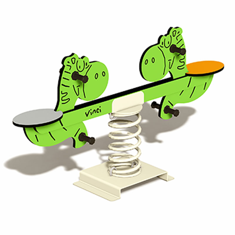 डायनासोर-थीम वाले डबल सीसॉज़