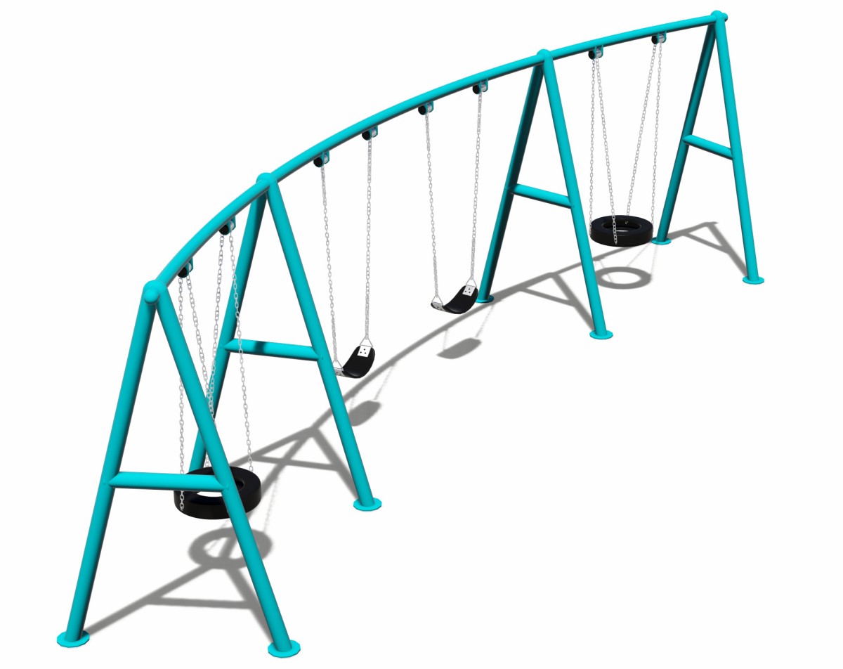 धातु खेल का मैदान झूला (1)