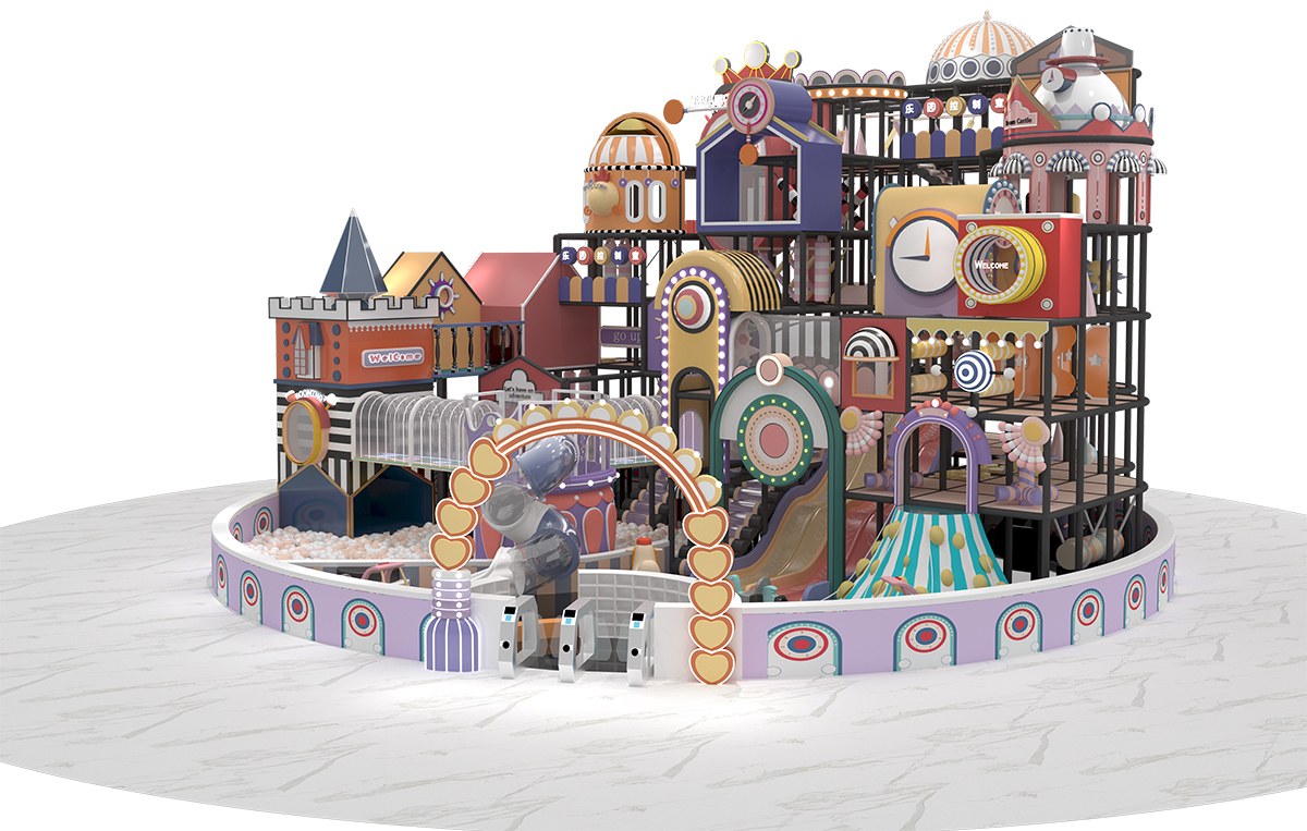 5.किड्स मैकरॉन पेस्टल इंडोर प्ले स्ट्रक्चर (4)