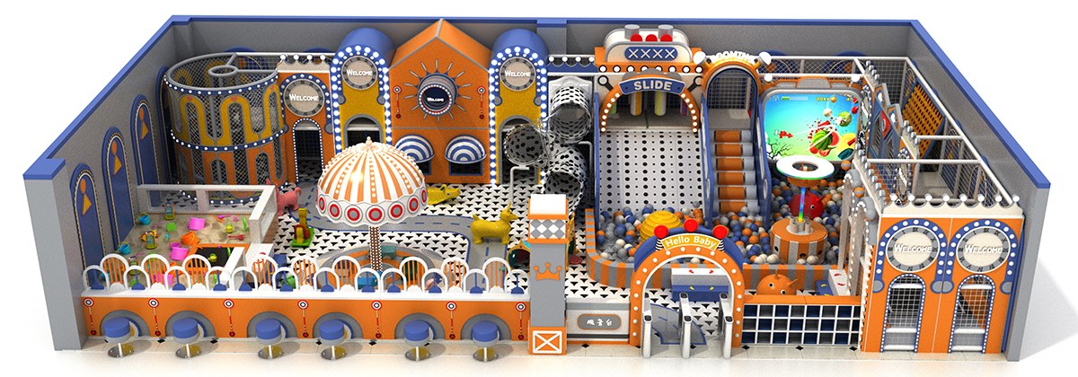 8. मैकरॉन पेस्टल इंडोर प्ले सेंटर (2)