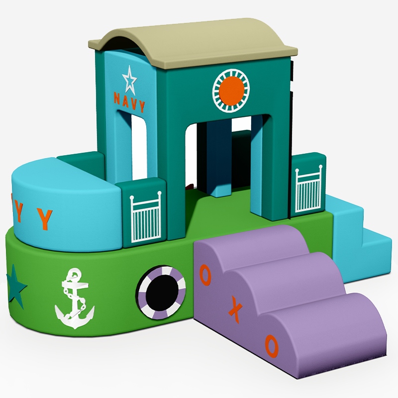 इनडोर सॉफ्ट प्ले उपकरण - सॉफ्ट-पैडेड क्लाइंबिंग फ़्रेम