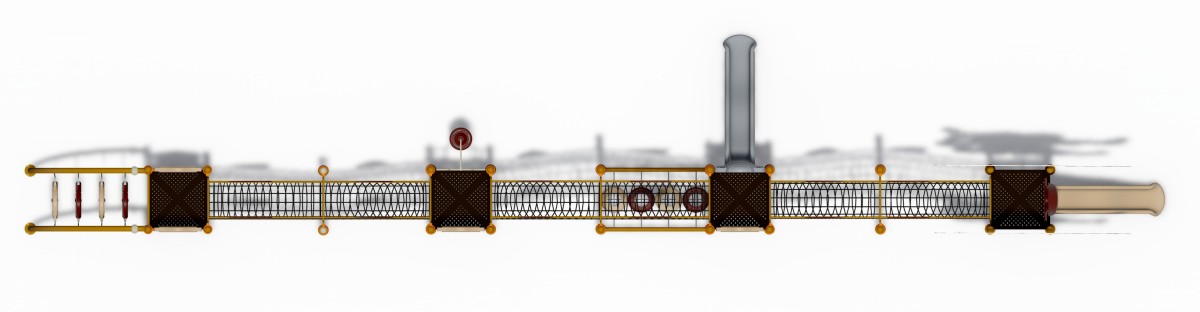 ड्रैगन आउटडोर क्लाइंबिंग प्ले सेट-5