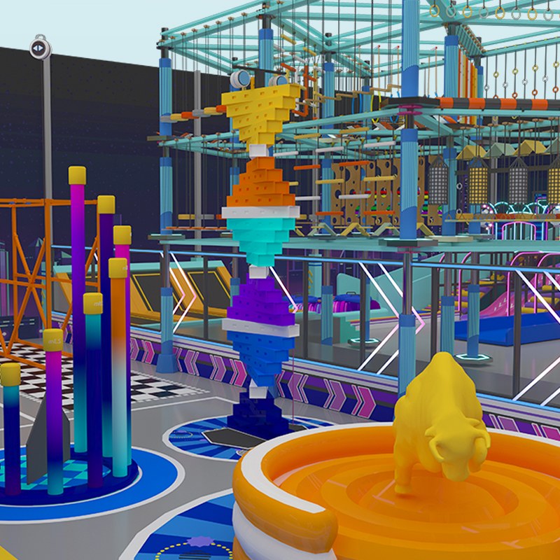 कस्टम स्पोर्ट्स पार्क निर्माण एवं बच्चों के खेल क्षेत्र प्रणाली