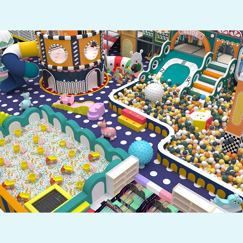 मैकरॉन सीरीज़ मेज़ इंडोर प्ले - रंगीन पेस्टल होटल किड्स प्लेग्राउंड