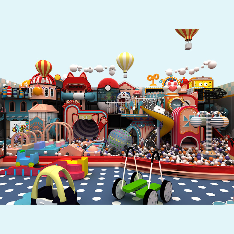 मैकरॉन सीरीज़ कमर्शियल सॉफ्ट प्ले रिज़ॉर्ट प्लेग्राउंड