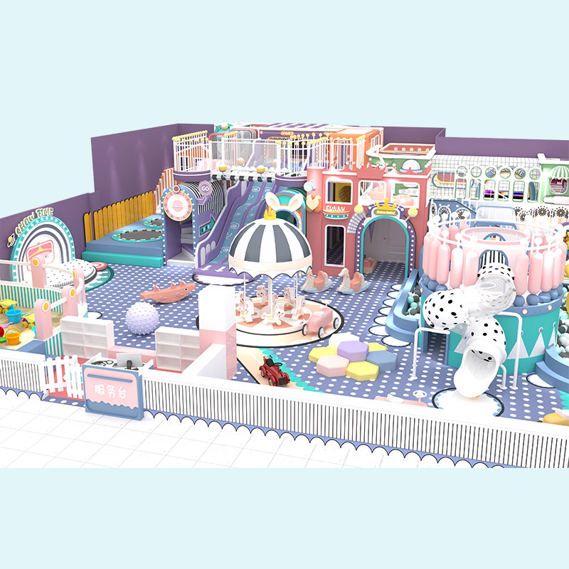 चीन से किंडरगार्टन पेस्टल सॉफ्ट प्ले स्ट्रक्चर