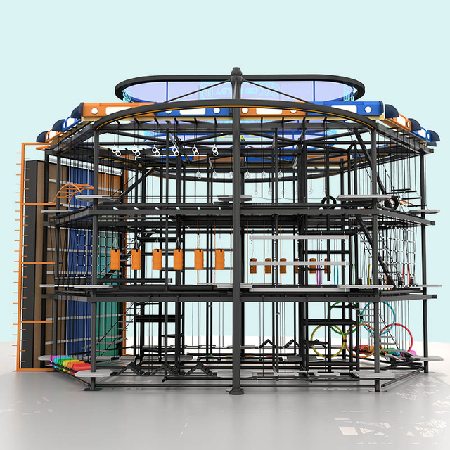 हाई रोप्स कोर्स - इनडोर खेल का मैदान थोक आपूर्तिकर्ता