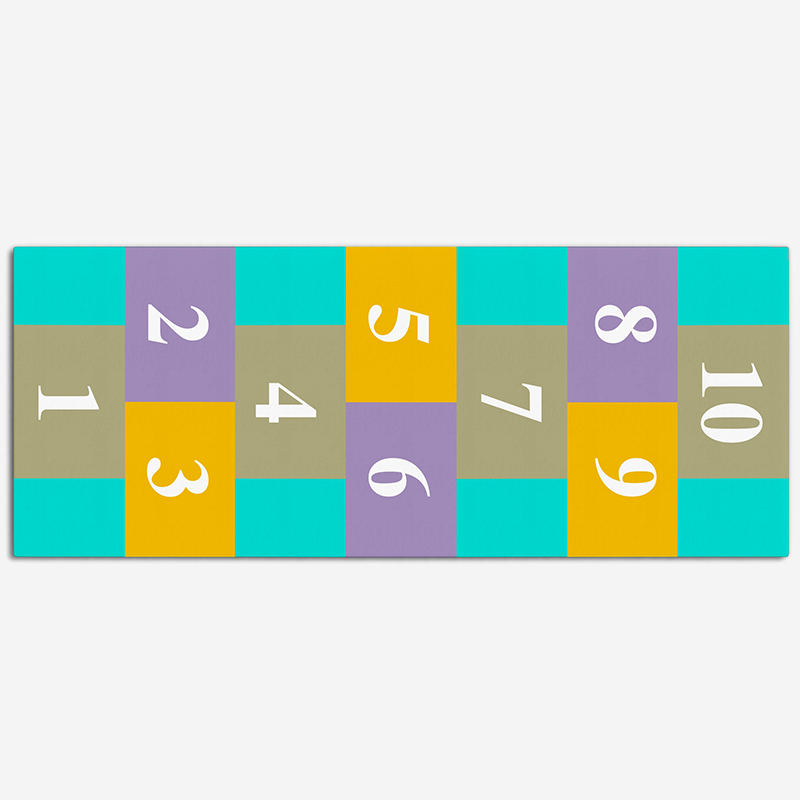 नंबर-थीम वाले कस्टम इंडोर सॉफ्ट प्ले सेफ्टी मैट