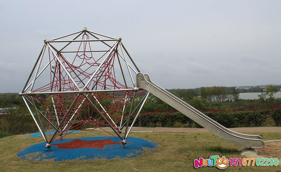 गैर-मानक यात्रा + रेंगना + स्टेनलेस स्टील स्लाइड + बच्चों के लिए स्वर्ग उपकरण (4)
