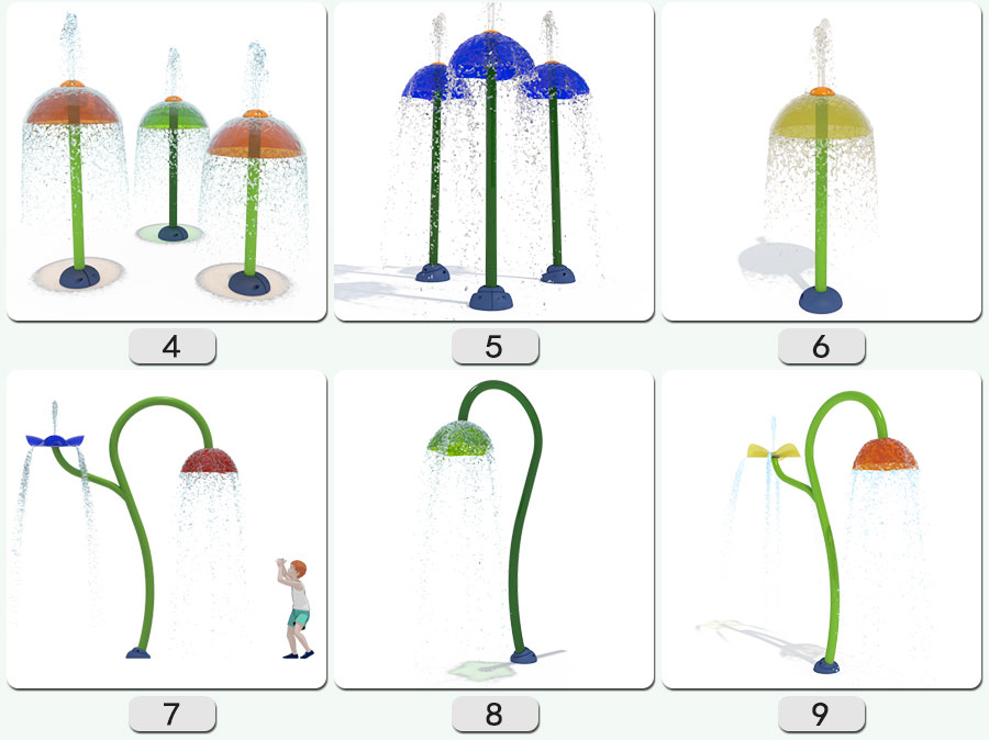वॉटरपार्क + वॉटरपार्क घटक + वॉटर स्प्रे + छाता स्प्रे (1)