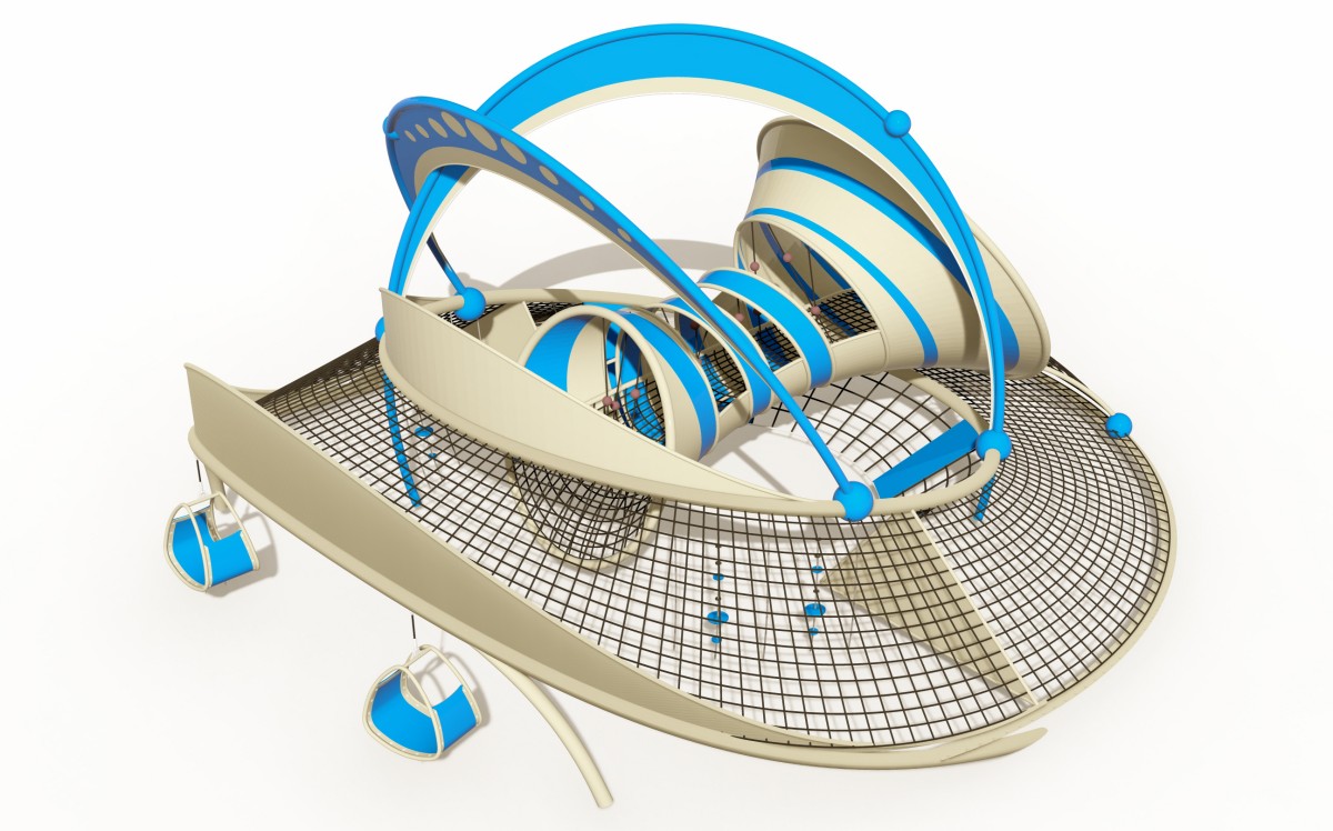 13. रस्सी पर चढ़ना फ्रेम खेल का मैदान -3