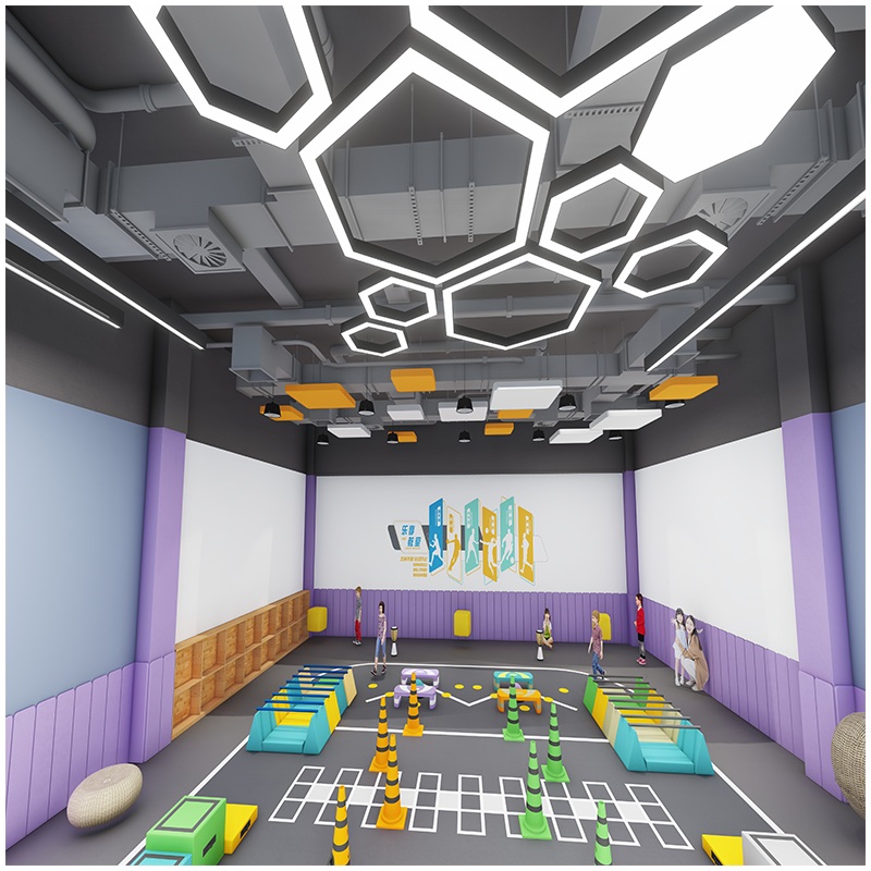 इनडोर खेल के मैदानों के लिए विशेष बाधा कोर्स प्रशिक्षण उपकरण