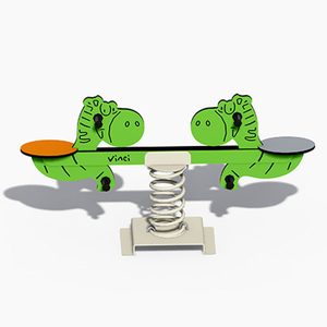 डायनासोर-थीम वाले डबल सीसॉज़