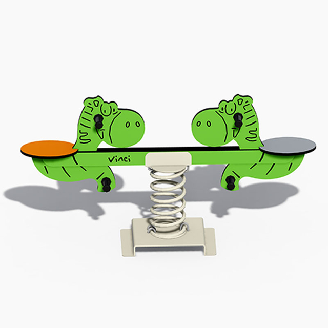 डायनासोर-थीम वाले डबल सीसॉज़