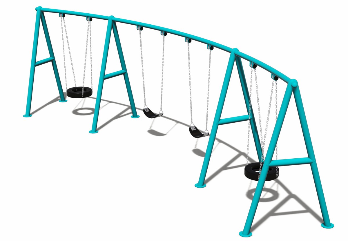 धातु खेल का मैदान झूला (2)