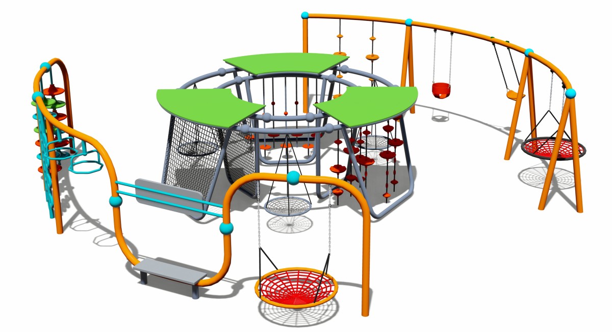 खेल का मैदान स्विंग सेट (1)