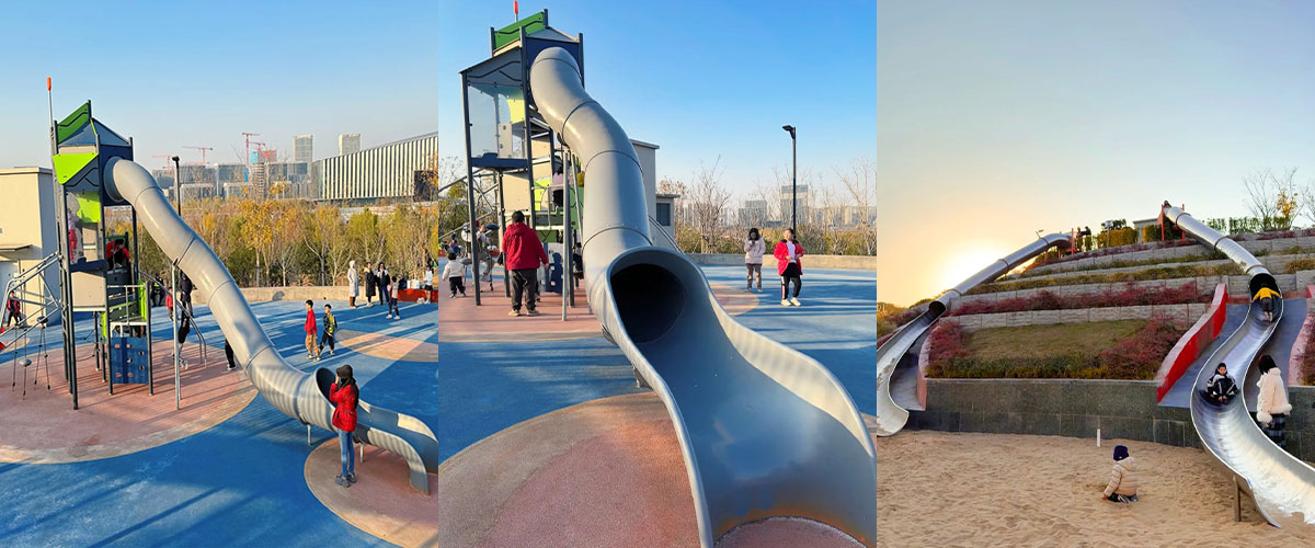 व्यावसायिक उपयोग के लिए सुरक्षित और मज़ेदार बच्चों के खेल का मैदान उपकरण