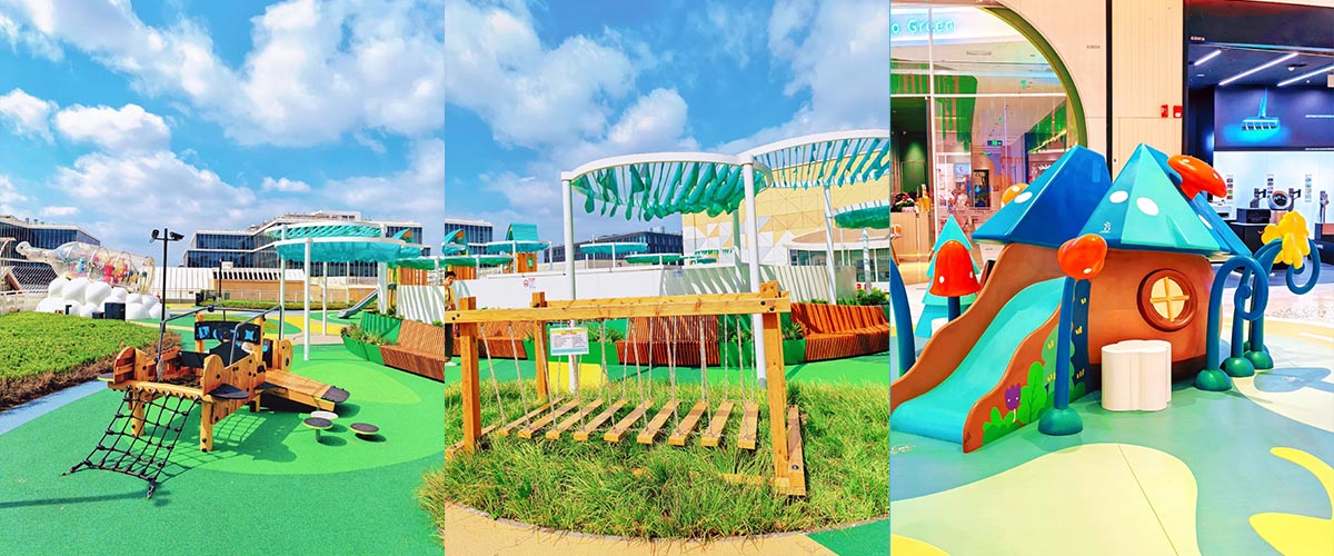 व्यावसायिक उपयोग के लिए सुरक्षित और मज़ेदार बच्चों के खेल का मैदान उपकरण