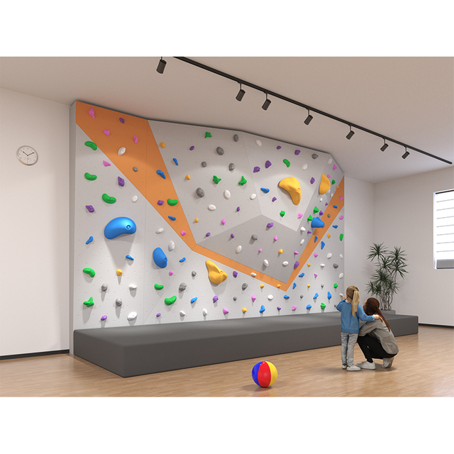 कमर्शियल किड्स इंडोर क्लाइंबिंग वॉल | रंगीन बोल्डरिंग दीवार