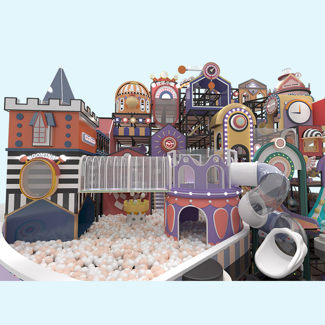 मैकरॉन सीरीज़ किड्स पेस्टल मेज़ इंडोर प्ले सप्लायर