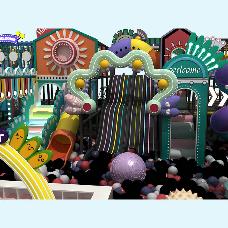 कैंडी कलर मैकरॉन भूलभुलैया इनडोर खेल का मैदान - चीन आपूर्तिकर्ता