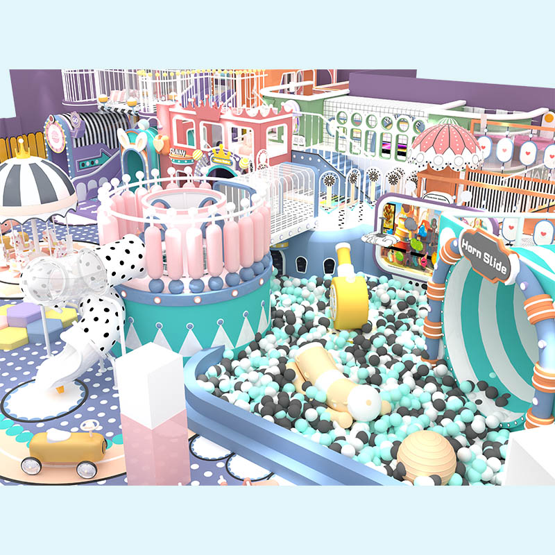 चीन से किंडरगार्टन पेस्टल सॉफ्ट प्ले स्ट्रक्चर