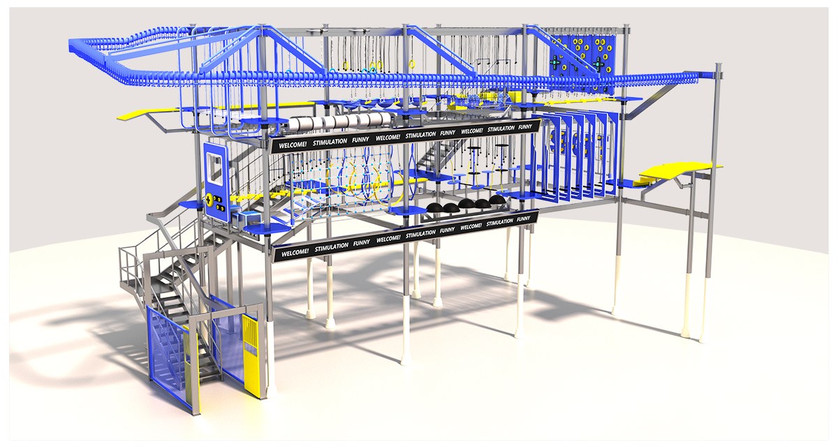 4.कमर्शियल इंडोर हाई रोप्स कोर्स (3)