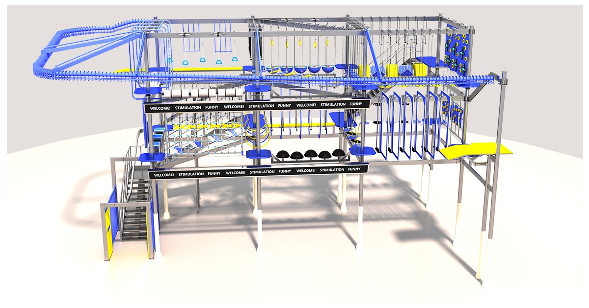 4.कमर्शियल इंडोर हाई रोप्स कोर्स (5)