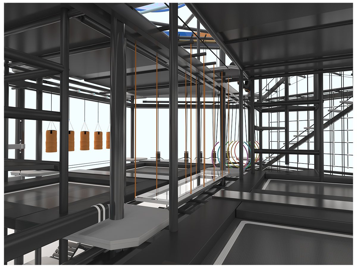 5.टीम बिल्डिंग इंडोर हाई रोप्स कोर्स (11)