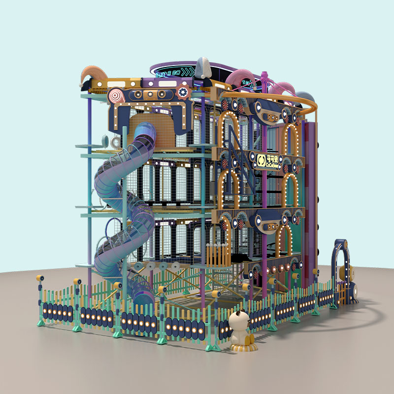 सनकी थीम वाला इंडोर हाई रोप्स कोर्स - चीन में निर्मित