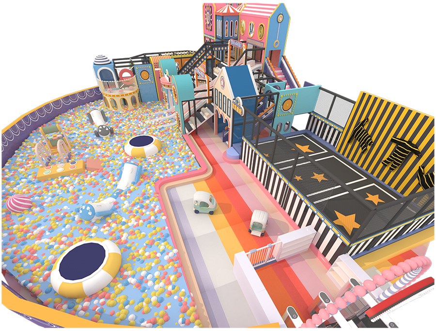 भूलभुलैया इनडोर खेल का मैदान कैसे बनाएं (6)