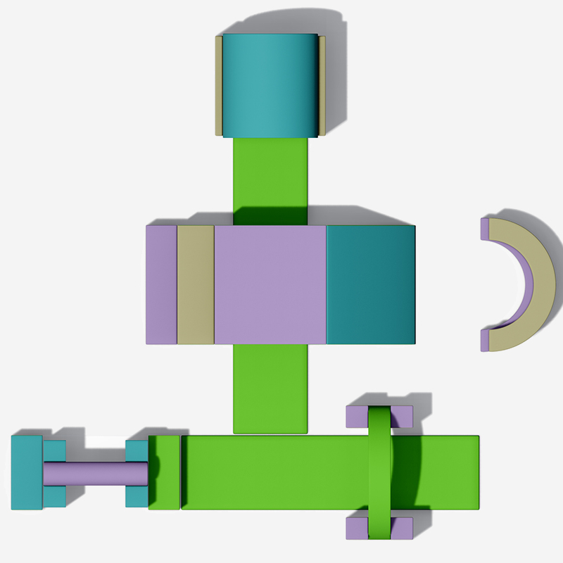 मॉड्यूलर क्रॉल और इनडोर सॉफ्ट प्ले उपकरण पर चढ़ें