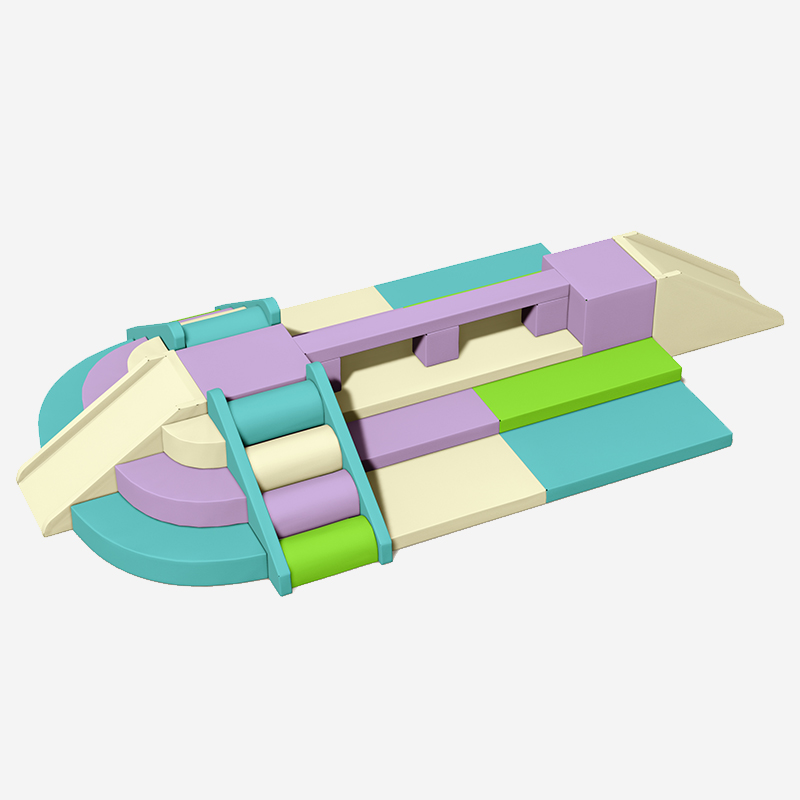 रेल्ड मॉड्यूलर इंडोर सॉफ्ट प्ले क्लाइंबर सेट 