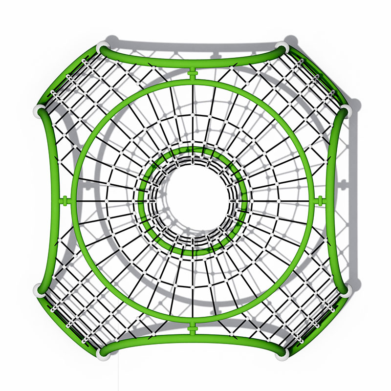 बच्चे डोम क्लाइंबर आउटडोर जिम खेलते हैं