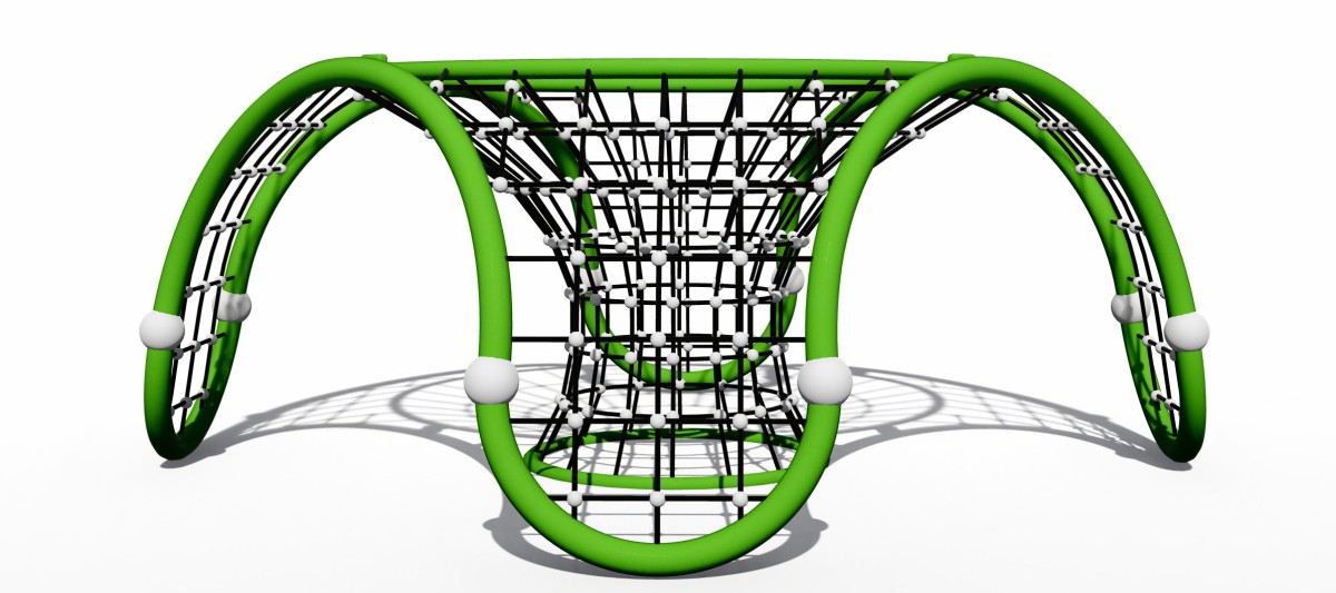 किड्स प्ले डोम क्लाइंबर आउटडोर जिम-3 का मनोरम प्रदर्शन