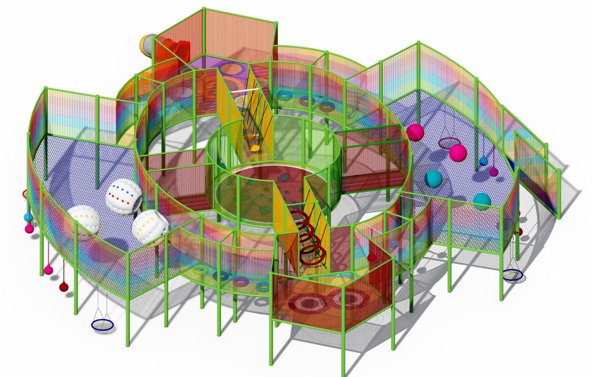 17. खेल का मैदान उपकरण चढ़ाई रस्सी -5