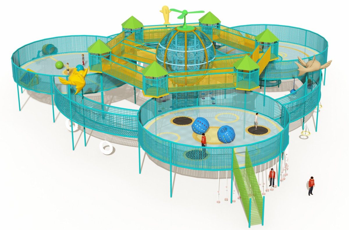 15. बड़े रस्सी वाले खेल के मैदान की संरचना-3