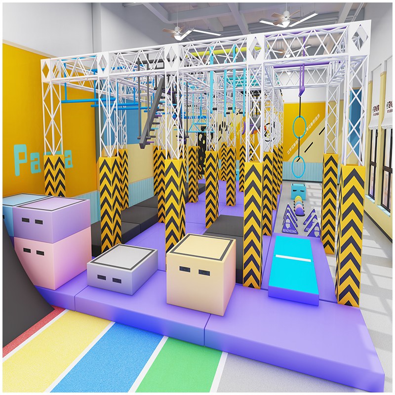 कस्टम निंजा वारियर इंडोर बाधा कोर्स प्रशिक्षण प्रणाली