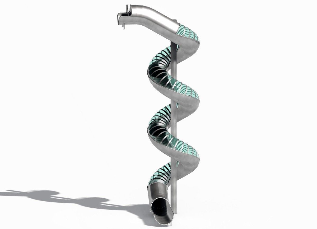 2.स्टेनलेस स्टील सर्पिल स्लाइड (2)