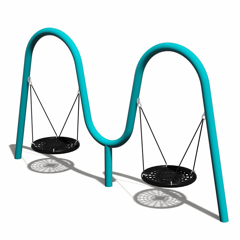 सक्रिय खेल के लिए जस्ती पाइप बच्चों का स्विंग मजबूत निर्माण