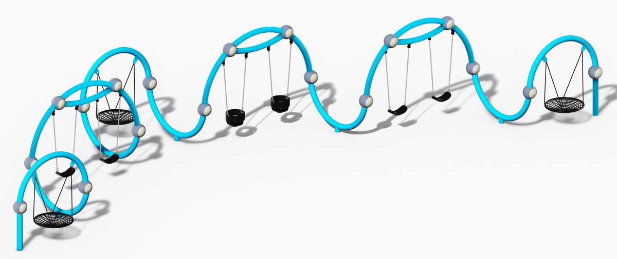 आउटडोर खेल का मैदान बच्चा झूला (3)